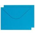 BUNTBOX Briefumschläge DIN C4 ohne Fenster blau Steckverschluss 2 St.