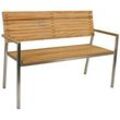 Garden Pleasure Gartenbank Denver 304770 braun Holz 125,0 cm