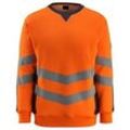 MASCOT® unisex Warnschutz-Langarmshirt Wigton orange, schwarzblau Größe M