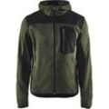 BLAKLÄDER® Herren Strickjacke 4930 armygrün/schwarz Größe S