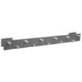 SZ Metall Wandgarderobe 50134 silber Metall 11 Haken 100,0 x 9,0 cm