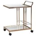 WOHNLING Servierwagen gold 67,0 x 45,0 x 80,0 cm