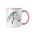 Trendation Tasse Pferde Tasse Lustig Reiterin Geschenk Pferde Geschenke Mädchen Pferdeliebhaber