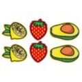 buttinette Applikationen "Früchte", Größe: 2,5–3 cm, Inhalt: 6 Stück