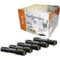 Peach HP 126 A 5 Toner (2*bk, c/m/y) ersetzt HP No. 126A, CE310A*2, CE311A, CE312A, CE313A für z.B. HP LaserJet Pro 100 Color MFP M 175 nw (wiederaufbereitet)