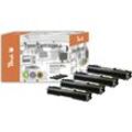 Peach HP 126 A 4 Toner (bk, c/m/y) ersetzt HP No. 126A, CE310A, CE311A, CE312A, CE313A für z.B. HP LaserJet Pro 100 Color MFP M 175 nw (wiederaufbereitet)