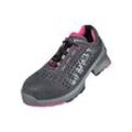 uvex ESD-Damen-Sicherheitshalbschuh 1 ladies, S1 SRC, gelocht, atmungsaktiv, Weite 10, grau-pink, Größe 43