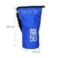 relaxdays Dry Bag Ocean Pack LKW-Plane blau 20,0 l