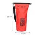 relaxdays Dry Bag Ocean Pack LKW-Plane rot 10,0 l