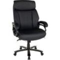 Duo Collection Bürostuhl Ennio 180, belastbar bis 180 KG, Chefsessel, Wippfunktion & ergonomischer Komfort, schwarz