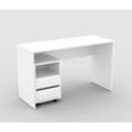 Helvetia Büro-Set Agapi, (Set, 2-St), bestehend aus Schreibtisch und Rollcontainer im modernen Design, weiß