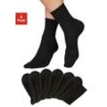 H.I.S Socken schwarz Gr. 35-38 für Damen. Elastisch. Nachhaltig.