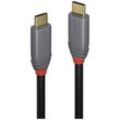 LINDY USB-Kabel USB 3.2 Gen2x2 USB-C® Stecker, USB-C® Stecker 1.50 m Schwarz, Grau 36902