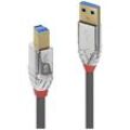 LINDY USB-Kabel USB 3.2 Gen1 (USB 3.0 / USB 3.1 Gen1) USB-A Stecker, USB-B Stecker 3.00 m Grau 36663