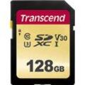 Transcend Premium 500S SDXC-Karte 128 GB Class 10, UHS-I, UHS-Class 3, v30 Video Speed Class