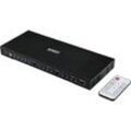 SpeaKa Professional 4x2 Port HDMI-Switch mit Audio-Ports 3840 x 2160 Megapixel Schwarz