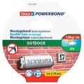 tesa® Klebeband Powerbond® Outdoor, doppelseitig, für den Außenbereich, wetterfest, UV-beständig, L 5 m x B 19 mm, grün