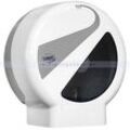 Toilettenpapierspender Großrollen Wepa Prestige Mini weiß/silber/grau für Rollen bis ca. 19 cm Durchmesser