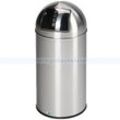 Mülleimer VAR D 35 Abfallsammler Edelstahl 50 L matt mit verzinktem Inneneinsatz und bodenschonendem Kantenschutz