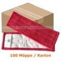 Wischmop MopKnight Kobold red Mikrofaser rot 50 cm Karton 100 Stück, für alle glatten und strukturierten Böden