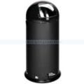 Treteimer VAR Abfallsammler mit Fußpedal 52 L schwarz mit verzinktem Inneneinsatz und bodenschonendem Kantenschutz