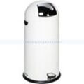 Treteimer VAR Abfallsammler mit Fußpedal 52 L weiß mit verzinktem Inneneinsatz und bodenschonendem Kantenschutz