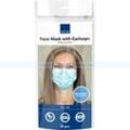 Medizinischer Mundschutz Abena Gesichtsmaske 3-lagig Typ II mit elastischen Ohrschlaufen, medizinisch nach EN 14683