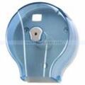 Toilettenpapierspender Orgavente WAVE transparent blau 200 m geeignet für Industriebetriebe, elegantes Design