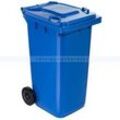 Mülltonne Orgavente CONTIVIA 2 mobil blau 240 L aus Kunststoff mit Deckel