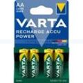 Akku Batterien VARTA Recharge Accu Power AA R6 2600 mAh 4 Stück/Blister, sofort einsatzbereit da vorgeladen, 1,2 V