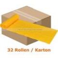 Müllbeutel Abena Saekko Boy 40 L gelb 10 Stück/Rolle Karton Karton mit 32 Rollen, Stärke 35 my, Lebensmittelecht