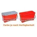Mopbox mit Deckel und Henkel 20 L rot mit Sieb, für Desinfektionswagen ReinigungsBerater Hospital