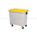 KOROK Müllcontainer Rossignol 660 L Kunststoff gelb/grau ohne Schiene, mit 4 Rädern