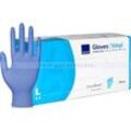 Einmalhandschuhe Abena Excellent Vitrile Blend blau L Gr. 9, puderfrei, unsterile Handschuhe, 100 Stück/Box