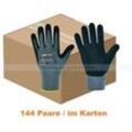 PU Handschuhe Optimate Opti Flex Gr. M 144 Paar/Karton Gr. 8, Nitrilschaumbeschichtet/PU, EN 388, EN 407