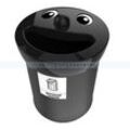 Mülleimer Smiley Face Bin Abfallbehälter 52 L schwarz für Schulen, Kindergärten und Kindertagesstätten
