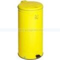 Treteimer VAR GVA Abfallsammler mit Fußpedal 66 L gelb mit hygienischer Fußpedalbetätigung und festem Boden