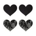 Satin and Lace Hearts, 2 Paar
