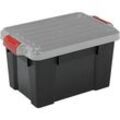 IRIS Ohyama DIY SK-700 Aufbewahrungsbox 68,0 l schwarz, grau, rot 44,6 x 63,5 x 35,5 cm