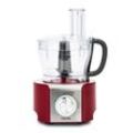 H.Koenig MX18 Multifunktionale Küchenmaschine Rot Professionell Kompakt, Mixbehälter 1,5 L, Glas-Mix