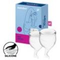 Satisfyer Feel Secure - Menstrual Cup Set, 15 & 20 ml