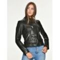 Maze Lederjacke Damen, schwarz