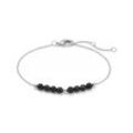 Obsidian-Armband - Silber - Messing