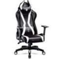 Diablo - X-Horn 2.0 Gaming Stuhl Computerstuhl ergonomischer Bürostuhl Gamer Chair Schreibtischstuhl Schwarz-Weiß: King Size