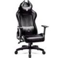 Diablo - X-Horn 2.0 Gaming Stuhl Computerstuhl ergonomischer Bürostuhl Gamer Chair Schreibtischstuhl Schwarz: King Size