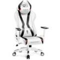 Diablo - X-Horn 2.0 Gaming Stuhl Computerstuhl ergonomischer Bürostuhl Gamer Chair Schreibtischstuhl Weiß: King Size