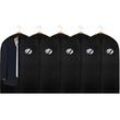 TolleTour 5x Kleidersack Kleidersäcke Schutzhülle mit Schuhtasche Kleiderhülle Kleiderschutz Dicker Vliesstoff mit PE-Folie 100 x 60cm