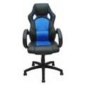 Bc-elec - bs11010-2 racing bürostuhl drehstuhl chefsessel stuhl schalensitz sportsitz büro blau - Blau