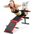 Sit Up Bank, Trainingsbank 6 Trainingsmodi, Bauchtrainer Klappbar, 5-Fach verstellbar, 150 kg Belastbar, für Zuhause & Fitness-Studio - Goplus