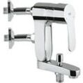 Grohe Eurostyle C Vertica Wannen Armatur 23302000 Aufputz, Anschlusswinkel 45° chrom